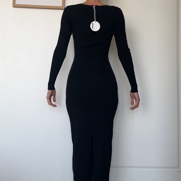 NWT STAUD Silhouette Black Knit Maxi Dress - size Small - Picture 8 of 11
